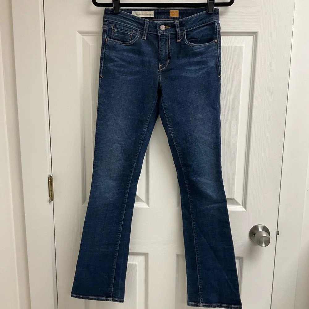 Pilcro and the Letterpress Women's Size 27 Tall Dark Wash Semi Bootcut Jeans - Picture 1 of 12